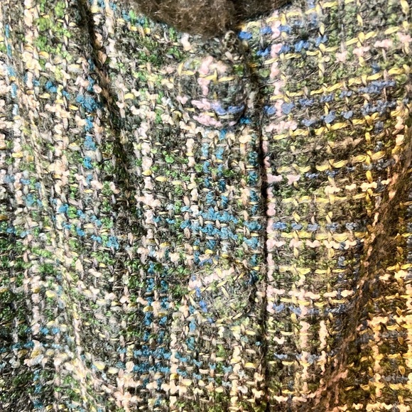 Isabelle’s Journey Cashmere/polyester Jacket Faux Fur Neck, Sleeve Trim One Size - Picture 4 of 8